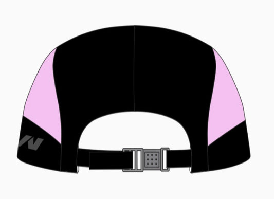 Coastal Black/Pink 7 Panel SnapBack Cap