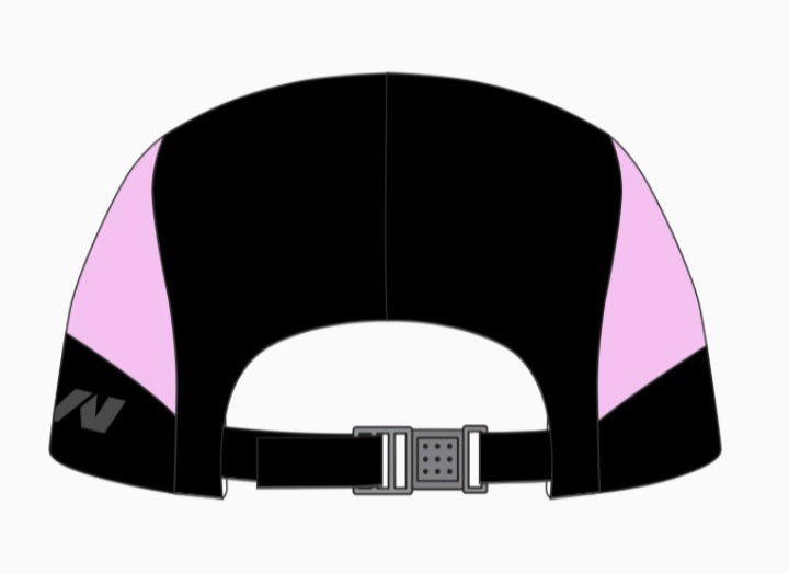 Coastal Black/Pink 7 Panel SnapBack Cap